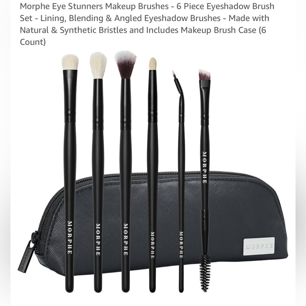 Morphe Eye Stunners 6-Piece Makeup Brush Set - Black